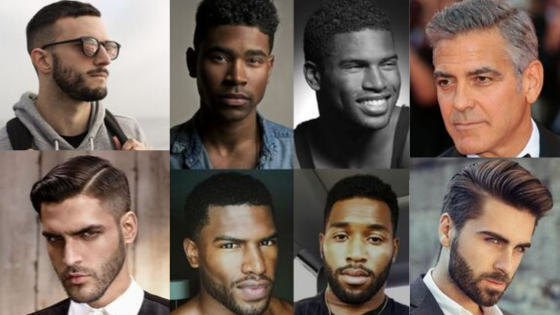 Corte masculino para o trabalho.