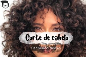 corte de cabelo médio cacheado
