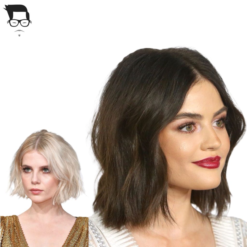 corte de cabelo médio moderno base reta desfiado