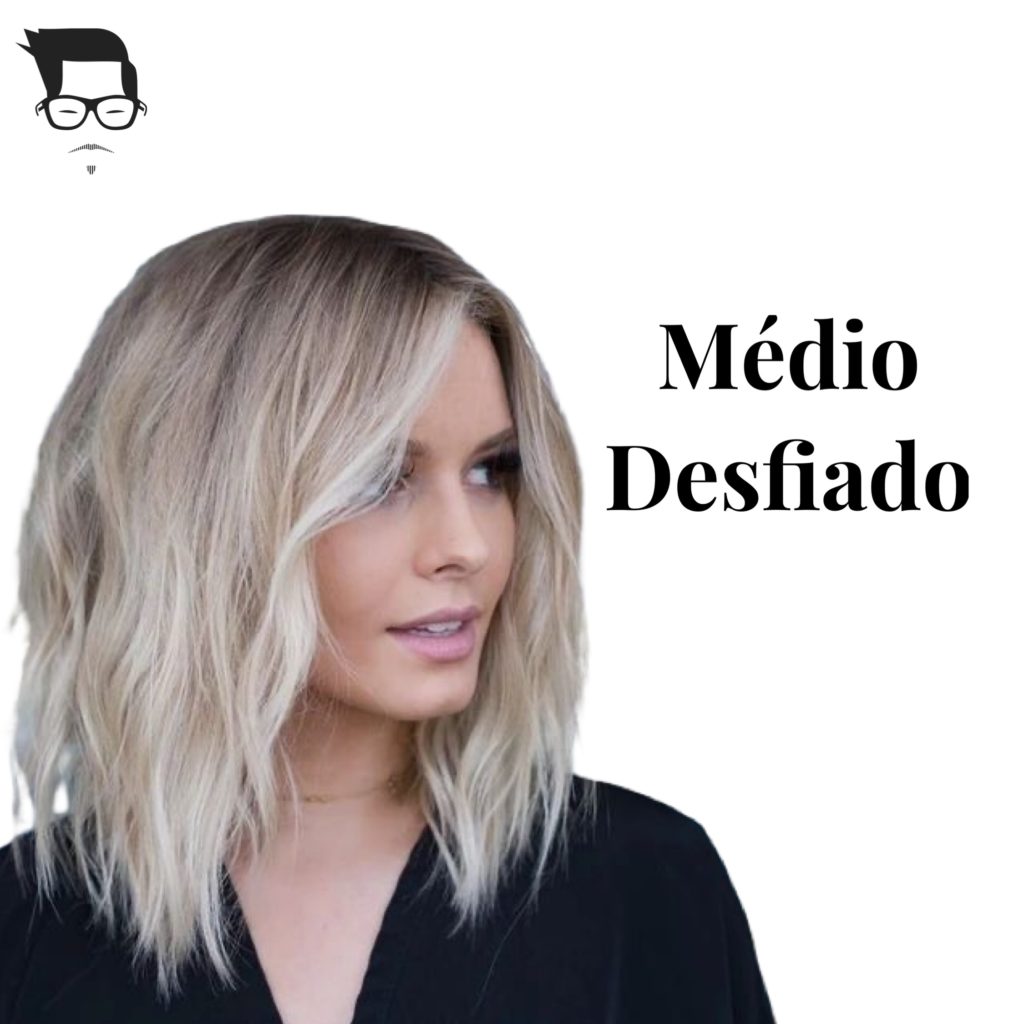 corte de cabelo feminino médio desfiado