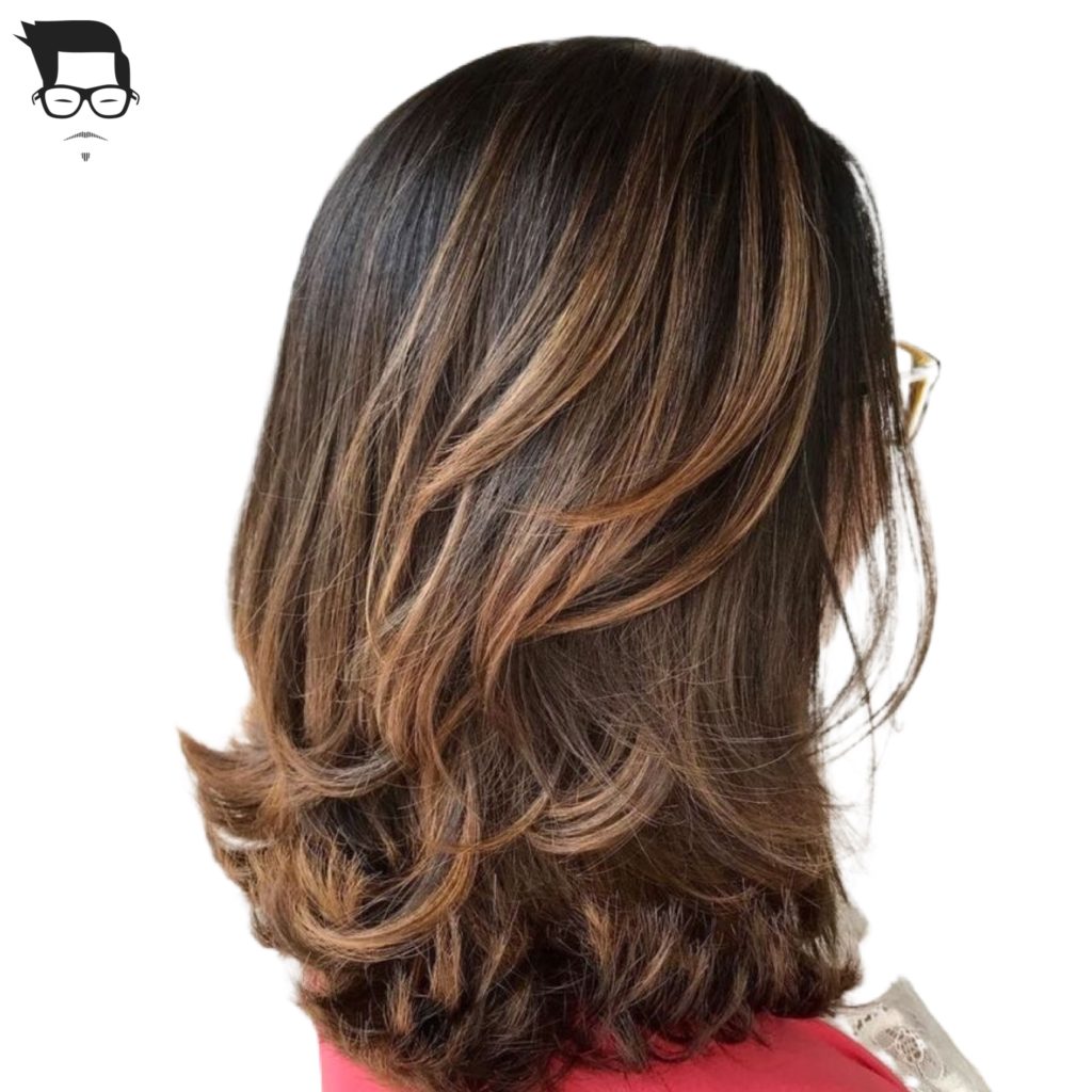 corte de cabelo médio repicado