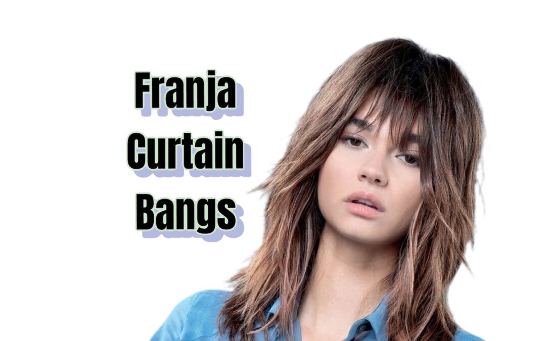 Curtain bangs cabelo da moda.